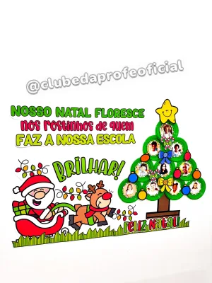 Painel Natalino Rostinhos da Escola - foto 2 de 16