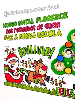 Painel Natalino Rostinhos da Escola - foto 6 de 16