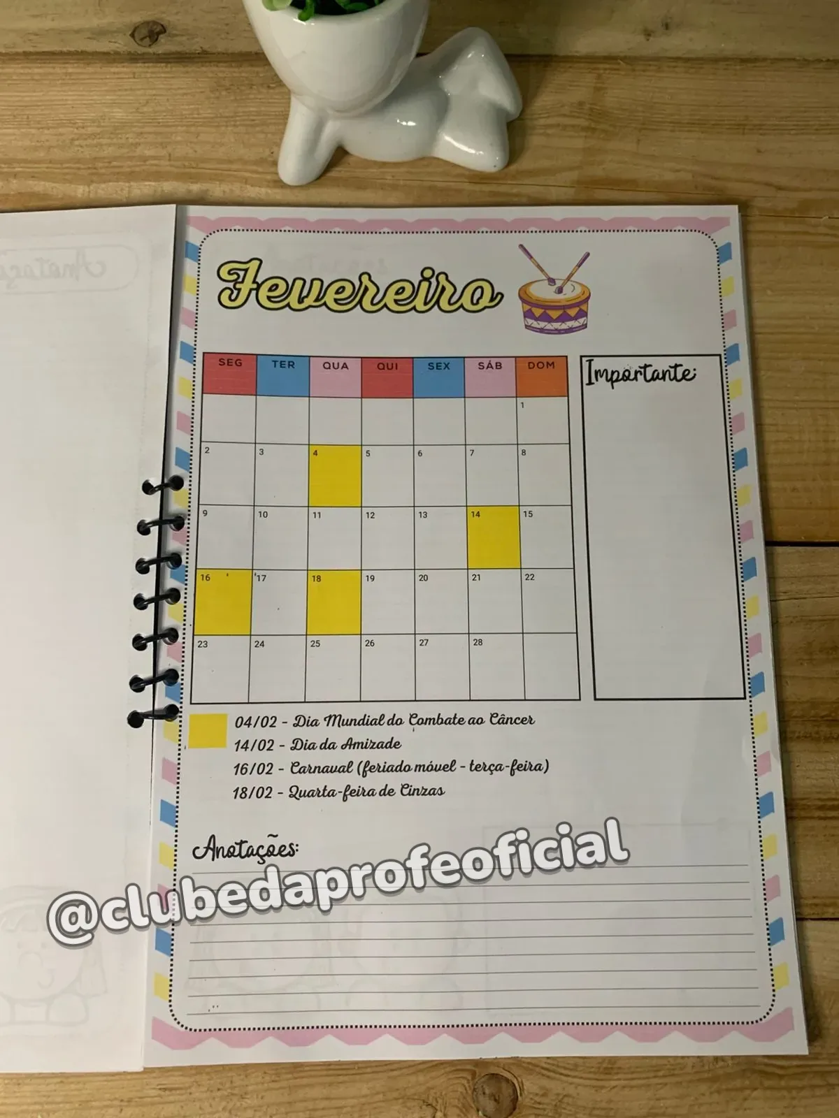 Calendário de Datas Comemorativas 2026 - foto 1 de 4
