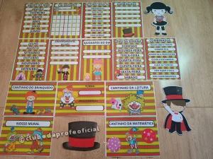 Kit de Decoração Circo para Sala de Aula