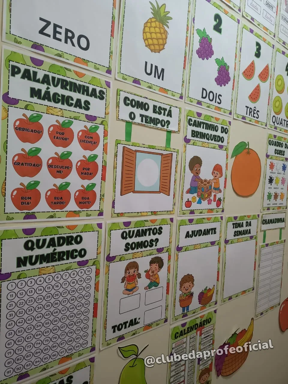 Kit Sala de Aula Tema Frutas - foto 1 de 11