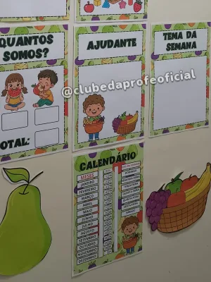 Kit Sala de Aula Tema Frutas - foto 9 de 11