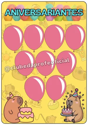 Kit Decoração e Rotina de Sala Tema Capivara - foto 5 de 16