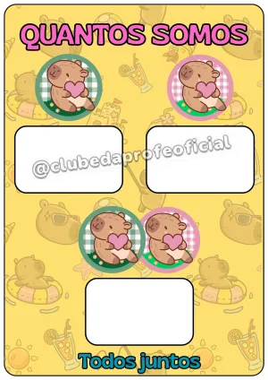 Kit Decoração e Rotina de Sala Tema Capivara - foto 8 de 16