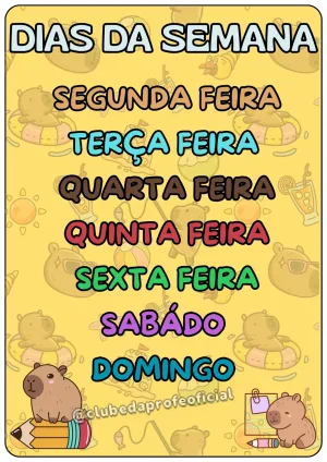 Kit Decoração e Rotina de Sala Tema Capivara - foto 7 de 16