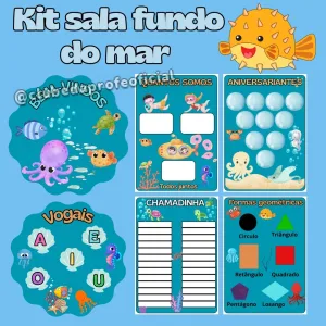 Kit Sala Fundo do Mar - foto 11 de 11