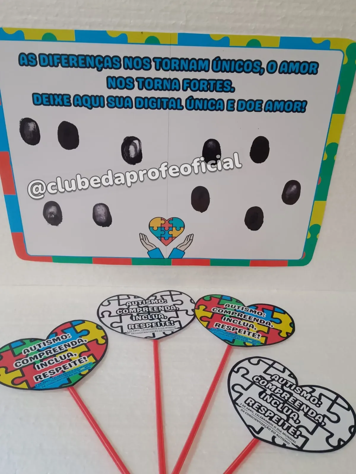 Painel e Plaquinhas: Conscientização do Autismo - foto 1 de 2