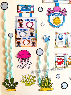 Kit Decoração de Sala Fundo do Mar - foto 21 de 67