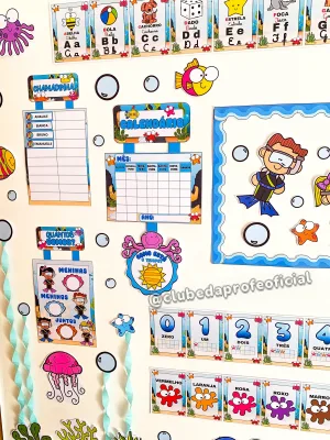 Kit Decoração de Sala Fundo do Mar - foto 24 de 67