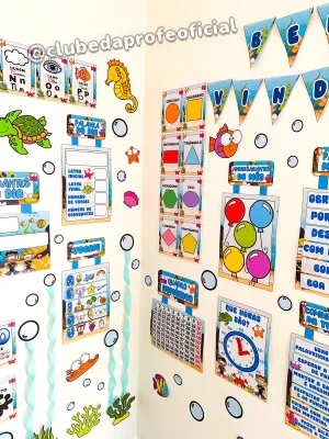 Kit Decoração de Sala Fundo do Mar - foto 62 de 67