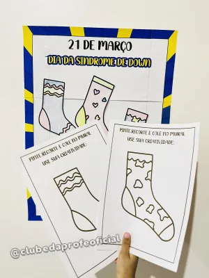 Painel Interativo Meias para o Dia da Síndrome de Down - foto 4 de 6