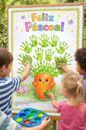 Painel Interativo de Páscoa Cenoura