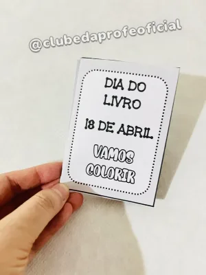 Livrinho Dia do Livro para Colorir e Montar - foto 5 de 5