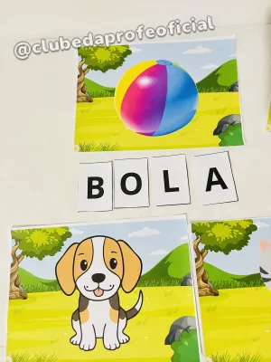 Atividade de Alfabetização: Escreva o Nome das Figuras