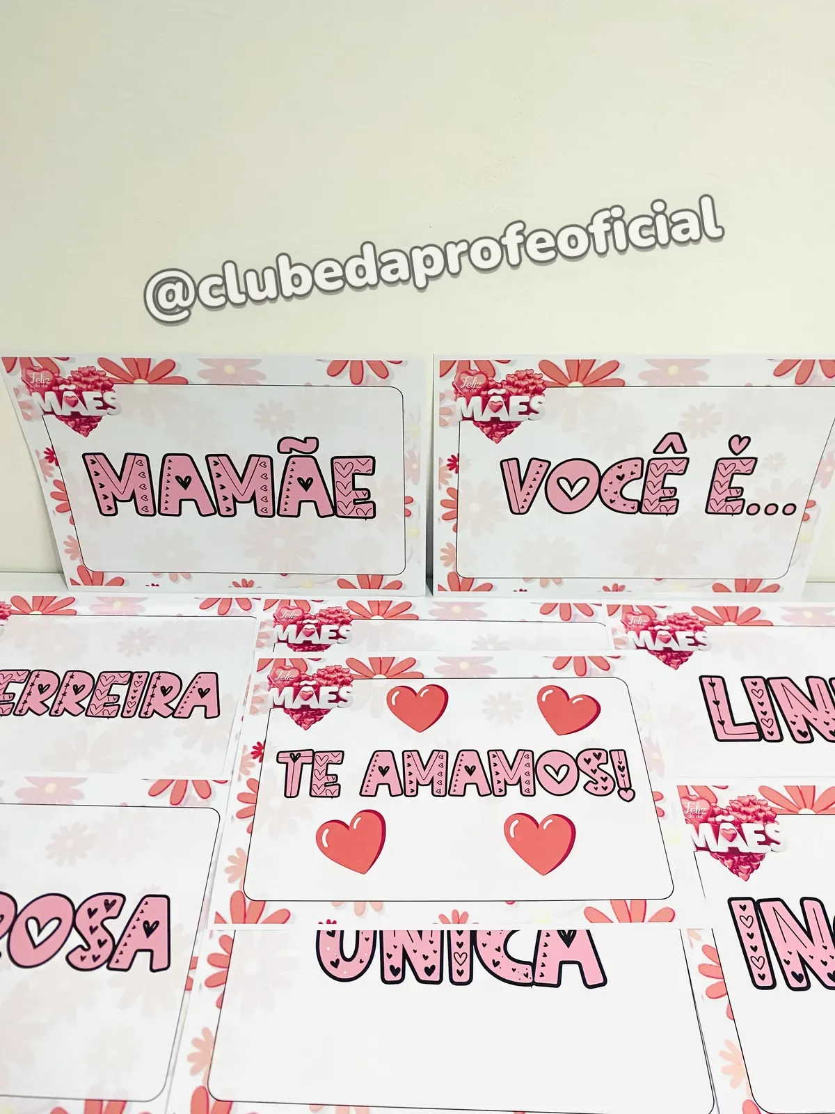 Plaquinhas de Apresentação de Dia das Mães - foto 1 de 6