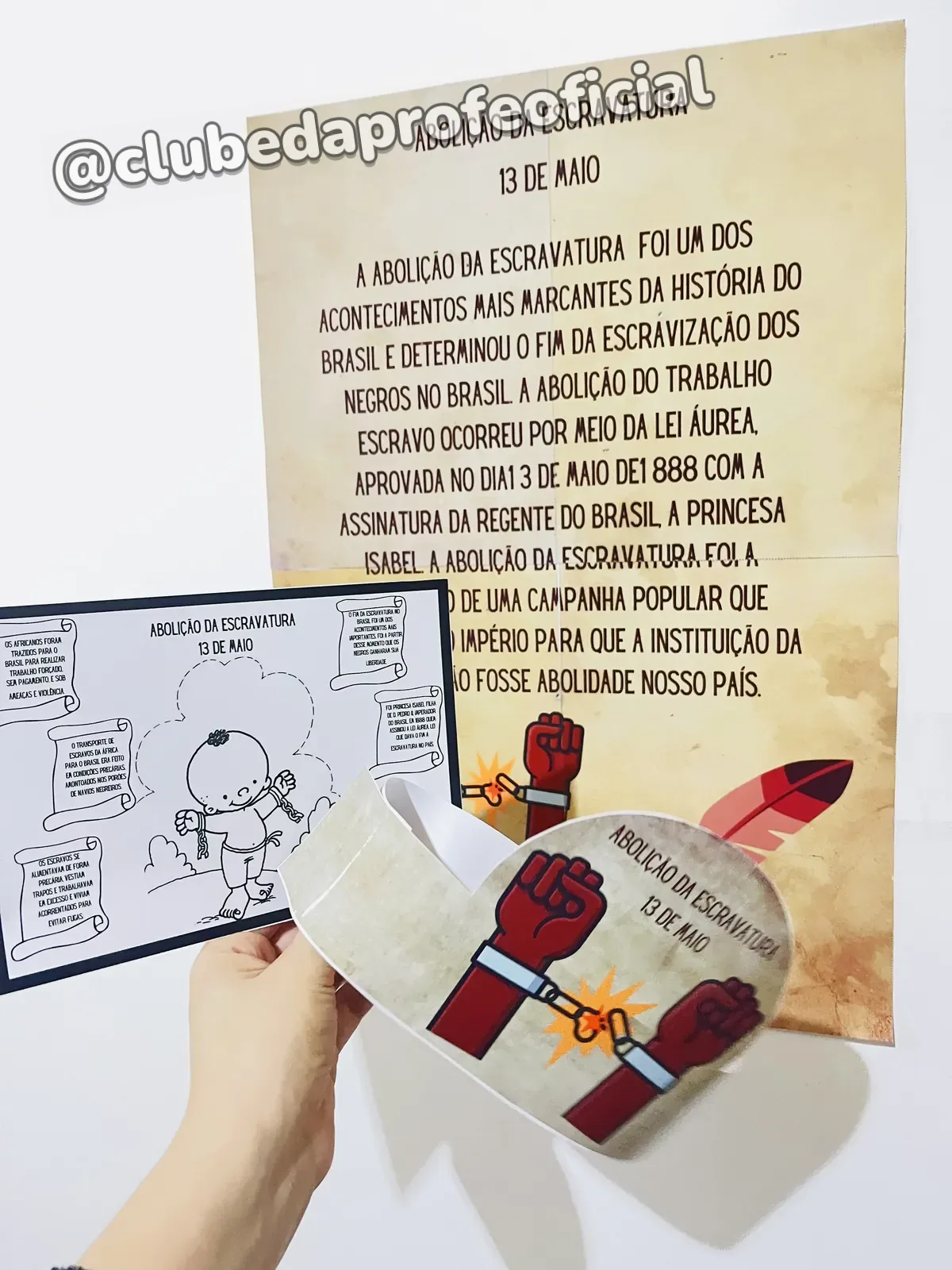 Abolição da Escravatura: Cartaz e Atividade - foto 1 de 6