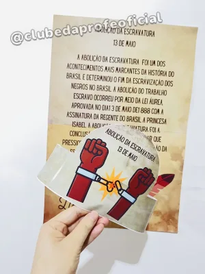 Abolição da Escravatura: Cartaz e Atividade - foto 5 de 6