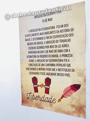Abolição da Escravatura: Cartaz e Atividade - foto 2 de 6