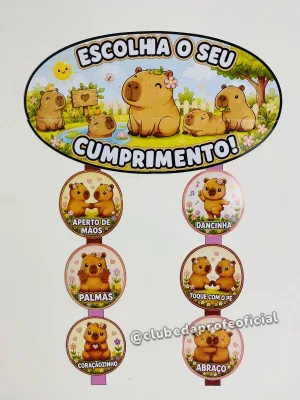 Cumprimento Divertido Capivara