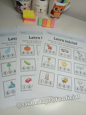 Apostila das Vogais: Letra Inicial - foto 3 de 5