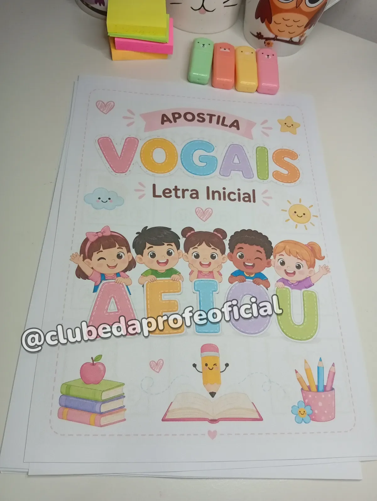Apostila das Vogais: Letra Inicial - foto 1 de 5