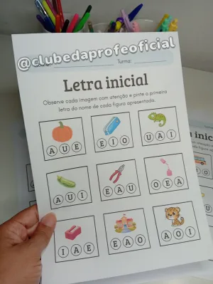 Apostila das Vogais: Letra Inicial - foto 4 de 5