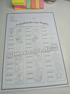 Trabalhando com Vogais - foto 3 de 7