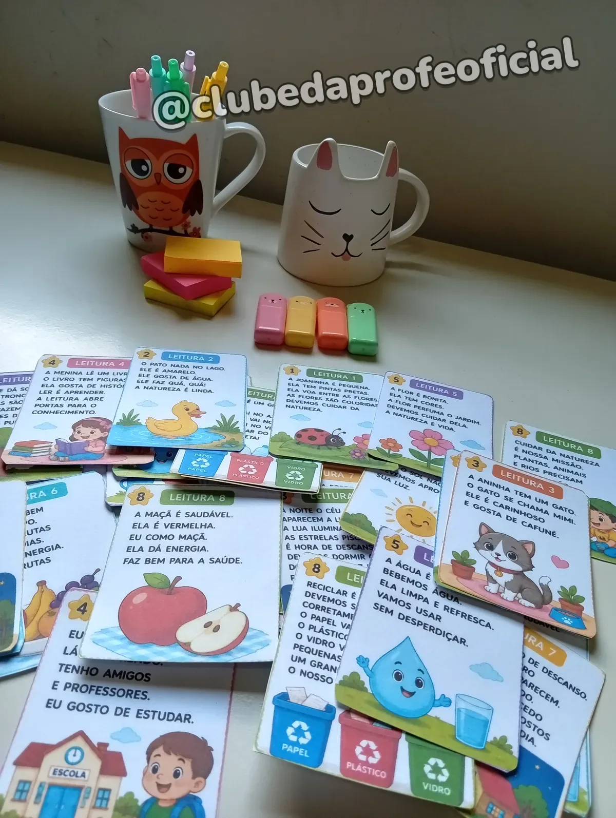 Flashcards para Leitura: Imprensa Maiúscula - foto 1 de 18