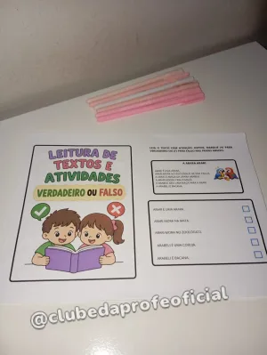 Leitura de Textos e Atividades: Verdadeiro ou Falso - foto 7 de 8
