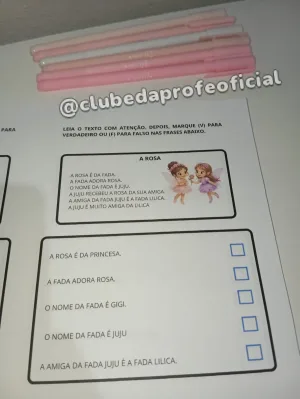 Leitura de Textos e Atividades: Verdadeiro ou Falso