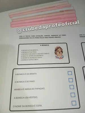 Leitura de Textos e Atividades: Verdadeiro ou Falso - foto 4 de 8
