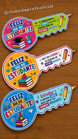 A Chave do Estudante: Lembrancinha para o Dia do Estudante - foto 4 de 4