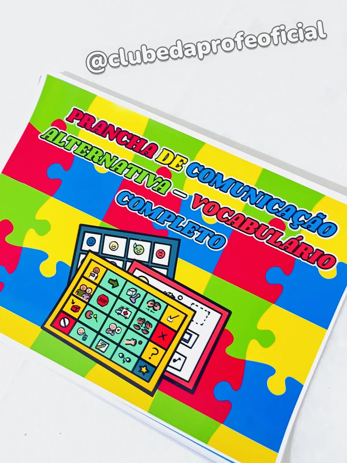 Prancha de Comunicação Alternativa: Vocabulário Completo - foto 1 de 4
