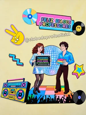 Painel Dia dos Professores Tema Anos 80 - foto 2 de 5
