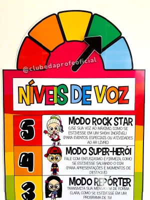 Cartaz Níveis de Voz - foto 8 de 17