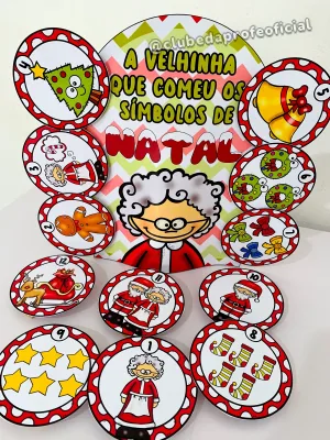 Luva de História: A Velhinha que Comeu os Símbolos de Natal