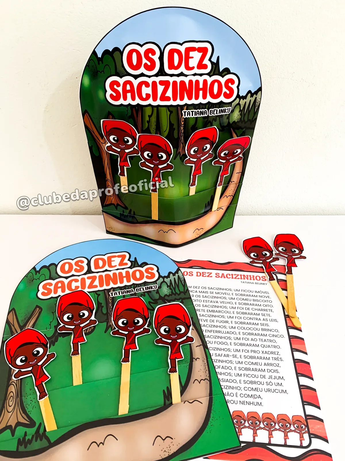 Luva Pedagógica: Os Dez Sacizinhos - foto 1 de 10