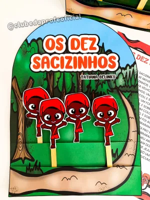 Luva Pedagógica: Os Dez Sacizinhos - foto 9 de 10