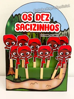 Luva Pedagógica: Os Dez Sacizinhos - foto 2 de 10