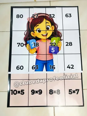 Quebra-Cabeça Matemático da Multiplicação - foto 3 de 7
