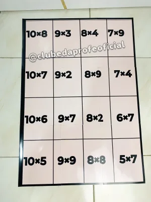 Quebra-Cabeça Matemático da Multiplicação - foto 1 de 7
