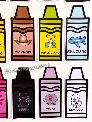 Cores para Educação Infantil: Cartazes em Formato de Giz de Cera - foto 5 de 10