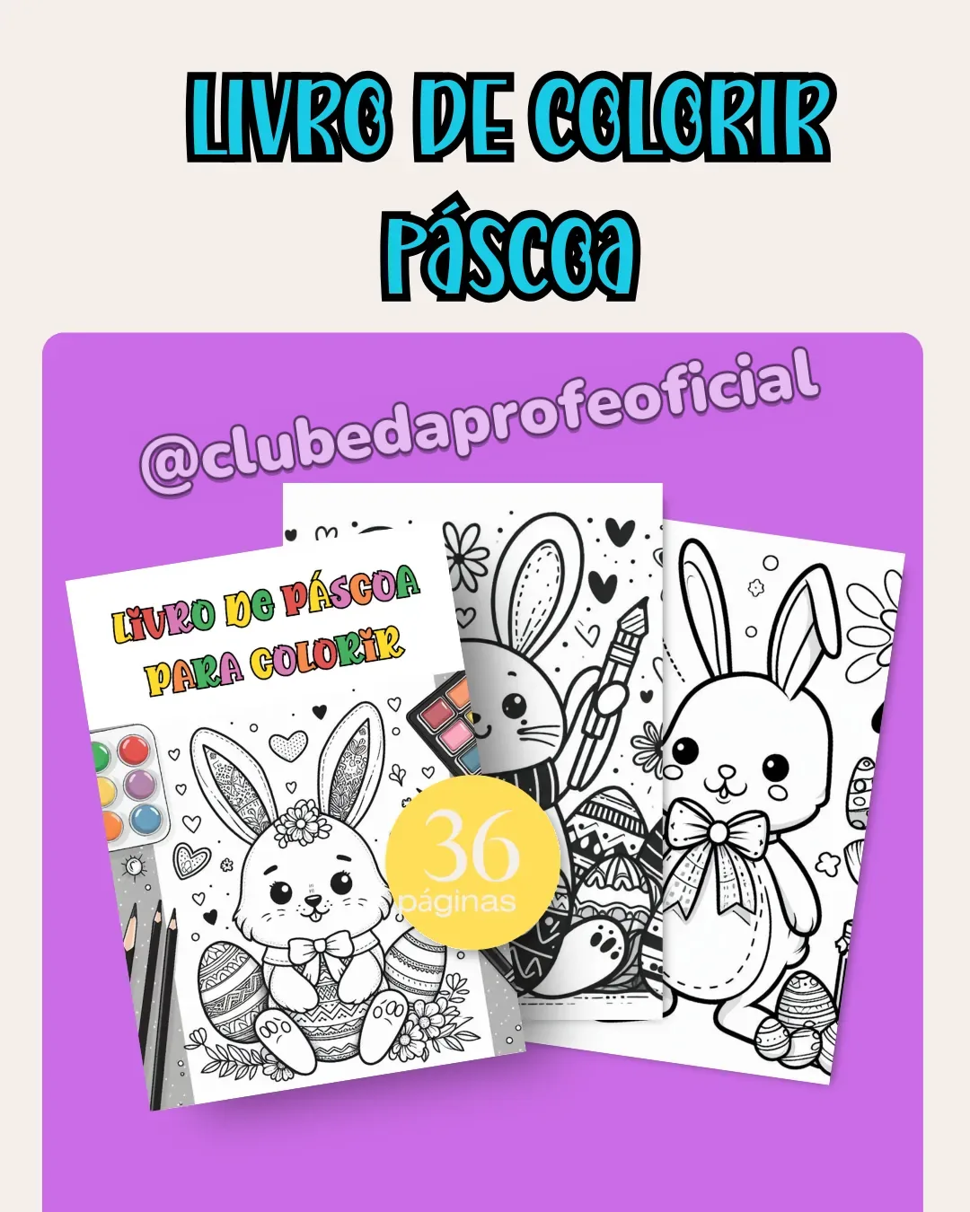 Livro de Páscoa para Colorir